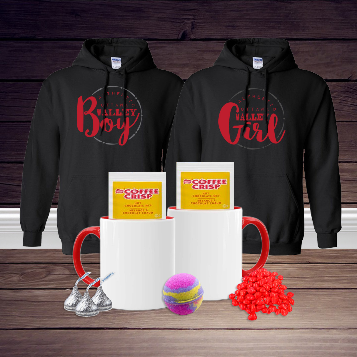 Custom Mug Sweetheart Basket (hoodies)