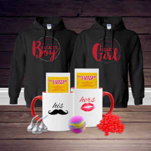 His & Hers Sweetheart Basket (hoodies)